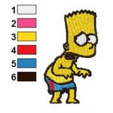 Bart So Dreary Embroidery Design